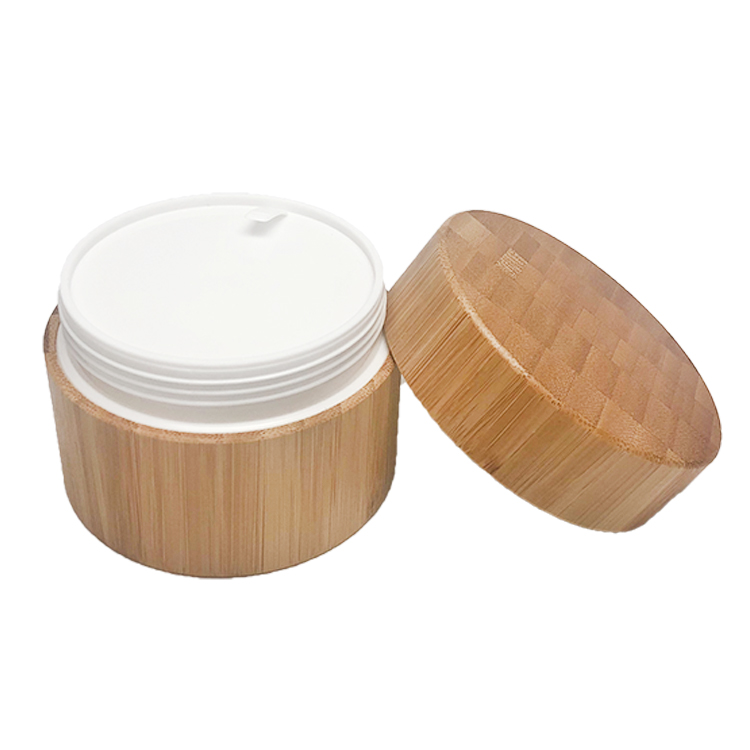 15g 20g 30g 50g 100g 150g 200g 250g Empty Amber Lotion Container Bamboo Pet Cosmetic Bamboo Cream Jars