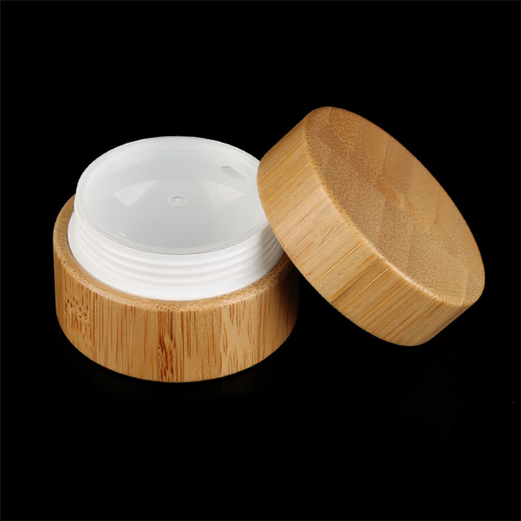 15g 20g 30g 50g 100g 150g 200g 250g Empty Amber Lotion Container Bamboo Pet Cosmetic Bamboo Cream Jars