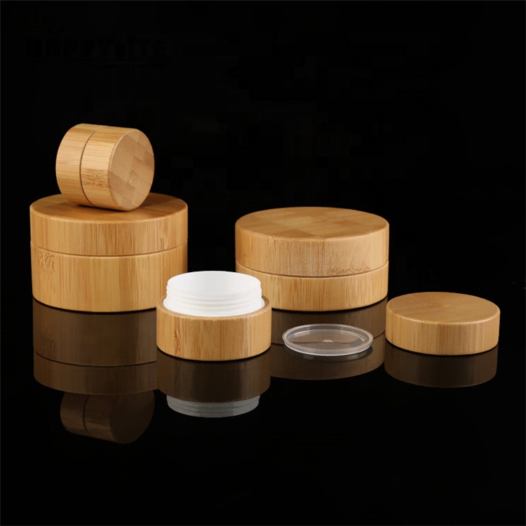 15g/20g/30g/50g/100g/150g/200g/250g Full Bamboo Jar Luxury Cosmetic Container Bamboo Skin Care Cream Lotion Jars