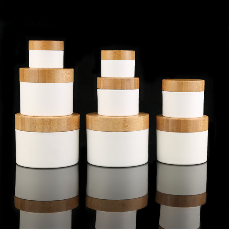 15g/20g/30g/50g/100g/150g/200g/250g Luxury Cosmetic Container Bamboo Cream Lotion Jars