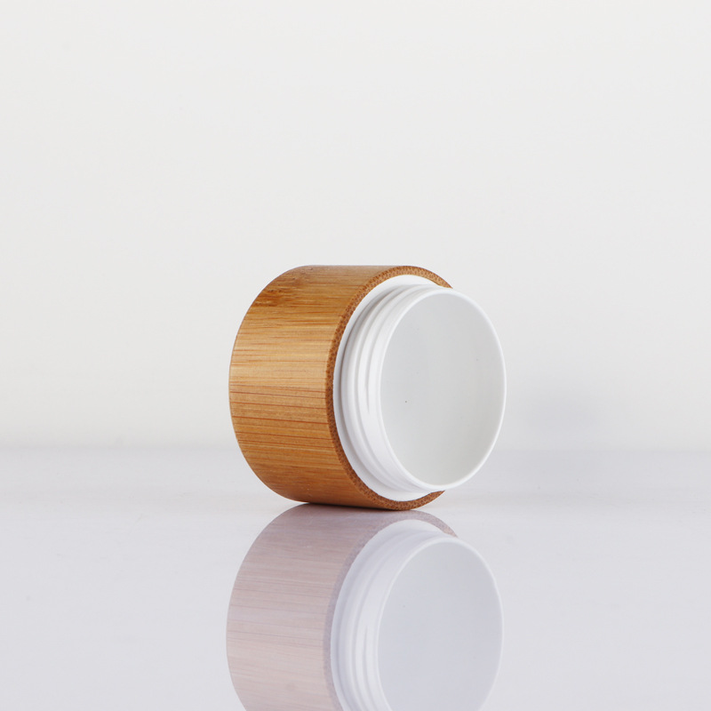15g 20g 30g 50g 100g Cosmetic Packaging Natural Bamboo Glass Jar With Bamboo Lid