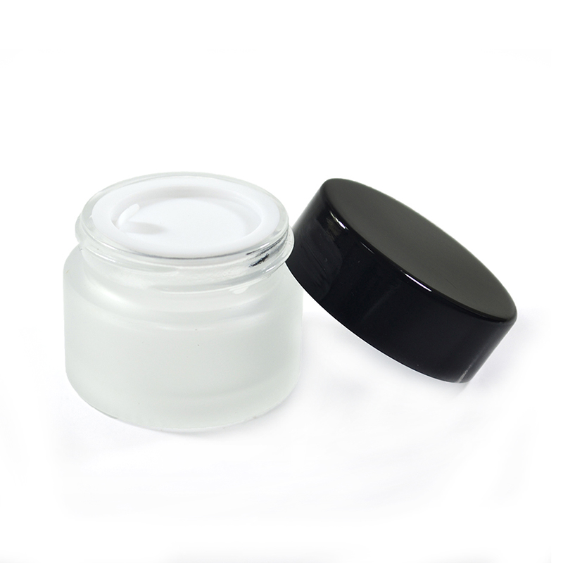 15g 20g 30g 50g 100g Empty Clear Glass Cream Jar Cosmetic For Skin Care With Plastic Lid