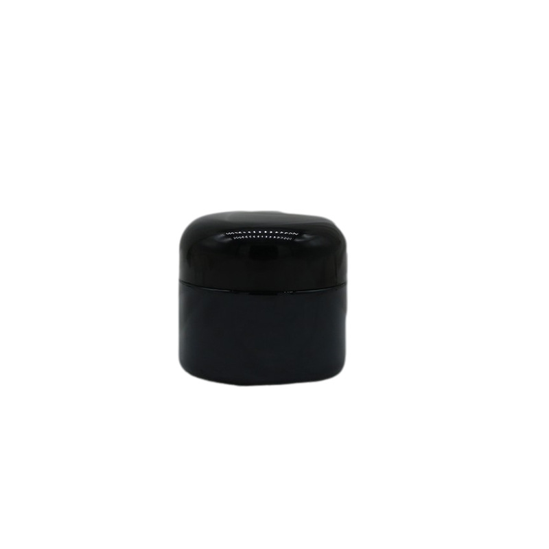 15g/20g/30g/50g/100g Empty Refillable Frosted Glass Cosmetic Cream Jar Bottle Container with Black Lids