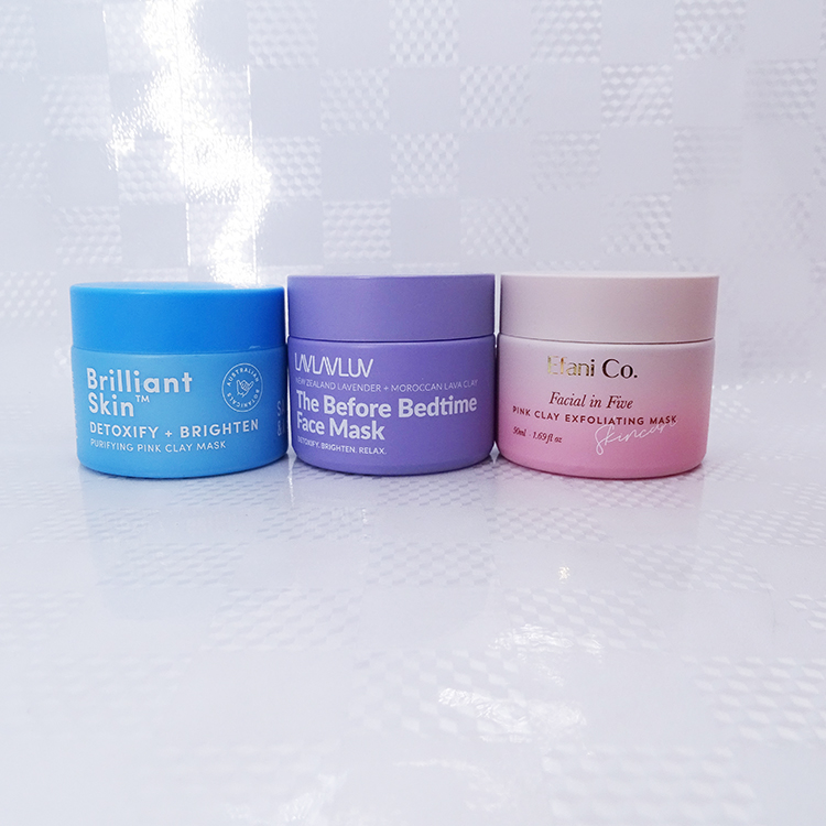 15g 20g 30g 50g 100g Empty cosmetic eye cream opal white glass jar for skin care cream 50g matte pink porcelain jar