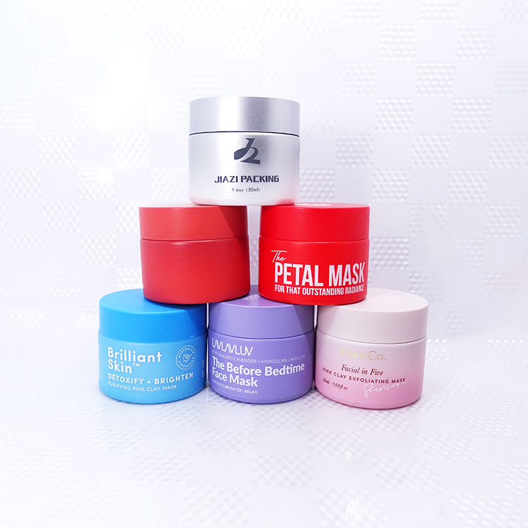 15g 20g 30g 50g 100g Empty cosmetic eye cream opal white glass jar for skin care cream 50g matte pink porcelain jar