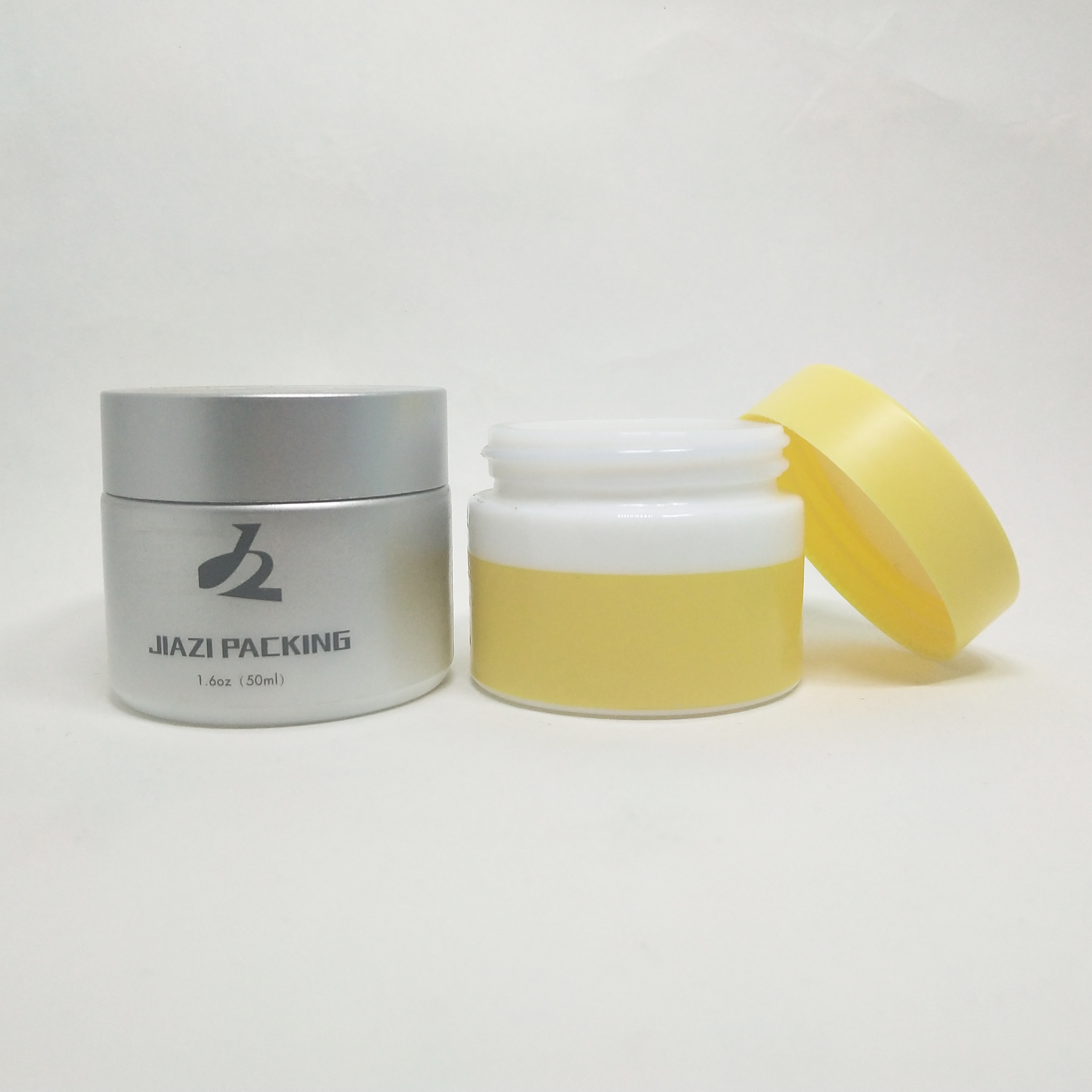 15g 20g 30g 50g 100g custom printed white opal glass jar for skincare cosmetic