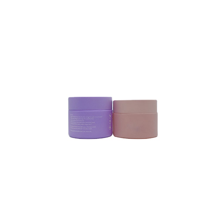 15g 20g 30g 50g 100g pink and purple Cosmetics skincare packaging cream opal  glass jar with pink and purple plastic lid