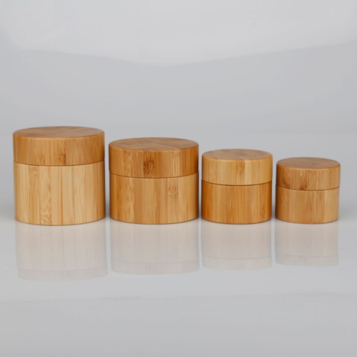 15g 20g 30g 50g 60g 100g 120g 150g 200g Bamboo glass pp cream bottle/jar with bamboo wooden lid cosmetics containers packaging