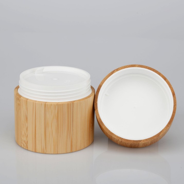 15g 20g 30g 50g 60g 100g 120g 150g 200g Bamboo glass pp cream bottle/jar with bamboo wooden lid cosmetics containers packaging