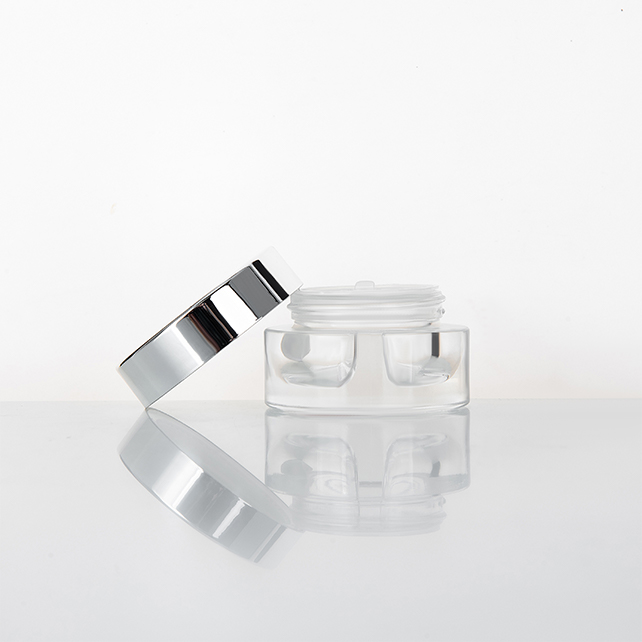 15g 20g 30g 50g Amber glass Jar With Black Aluminum Cap