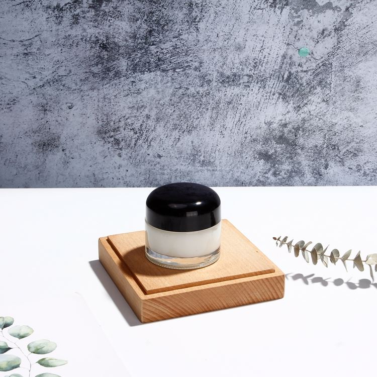 15g 20g 30g 50g Empty Glass Cosmetic Cream Jar with Caplugs Cap