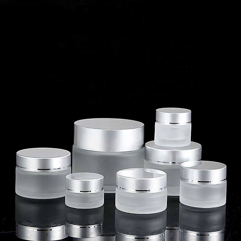 15g 20g 30g 50g Face Cosmrtic Containers Packaging Glass Frosted Cream Jar