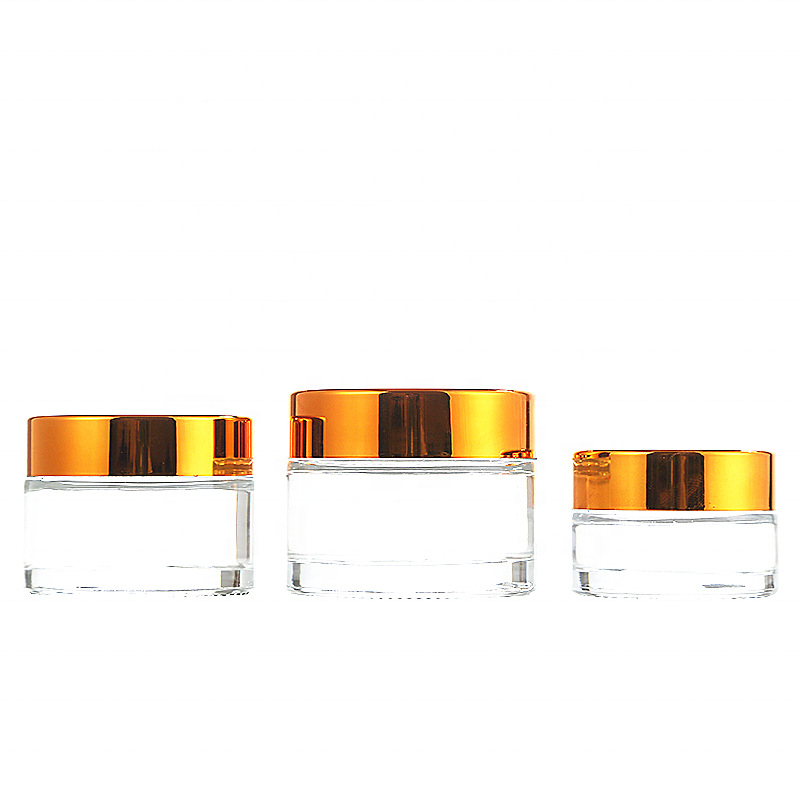 15g 20g 30g 50g Face Cosmrtic Containers Packaging Glass Frosted Cream Jar