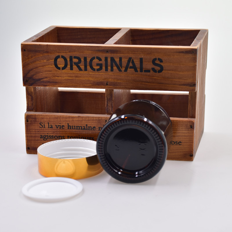 15g 20g 30g 50g amber round screw top eye cream jar skin care body lotion glass jar cosmetic containers glass bottles with lids