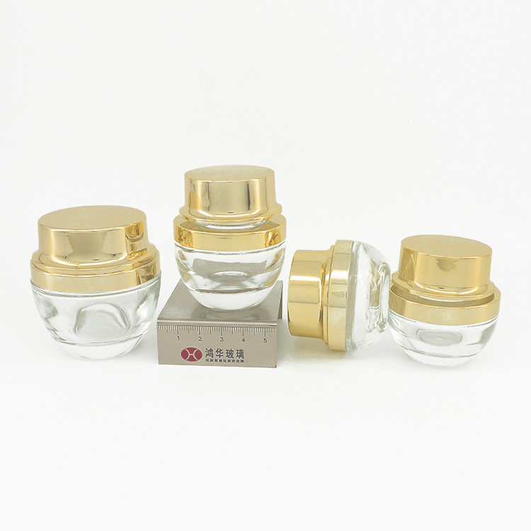 15g 20g 30g 50g clear cosmetic jar glass 50ml 100ml cosmetic cream jar jars for empty lip balm