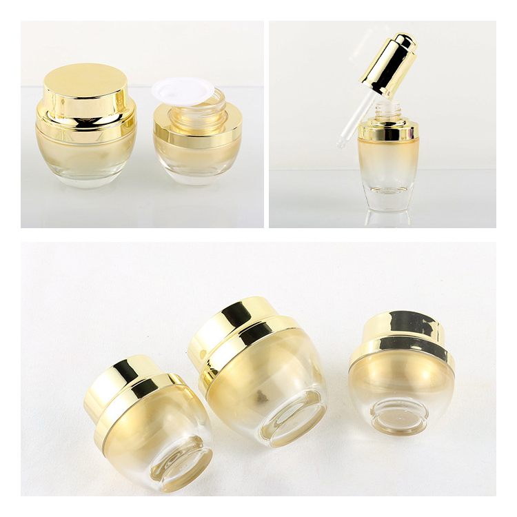 15g 20g 30g 50g clear cosmetic jar glass 50ml 100ml cosmetic cream jar jars for empty lip balm