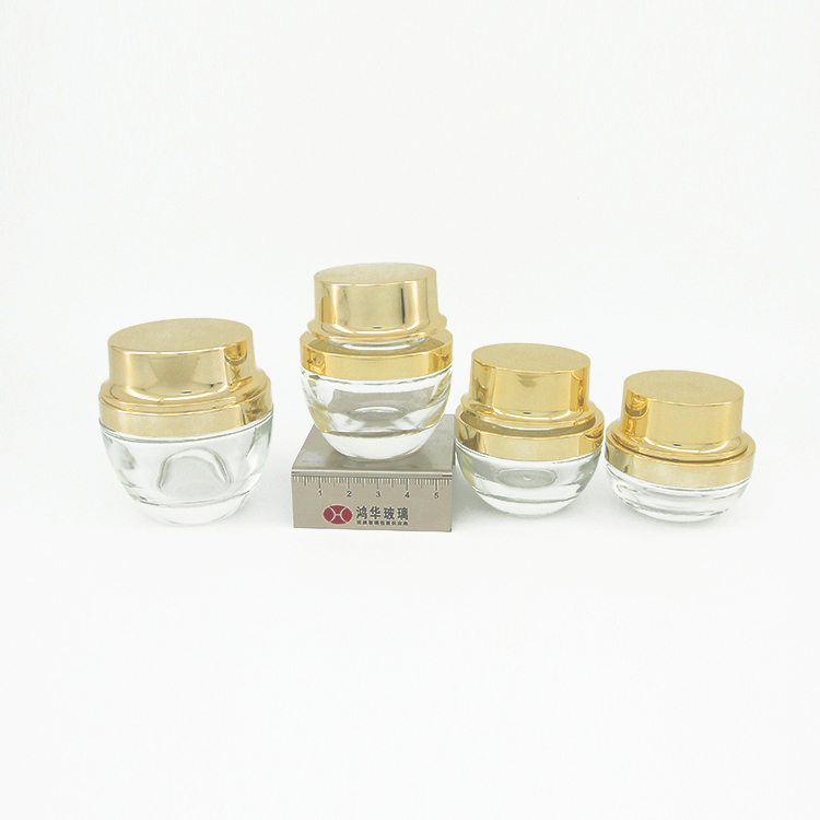 15g 20g 30g 50g clear cosmetic jar glass 50ml 100ml cosmetic cream jar jars for empty lip balm