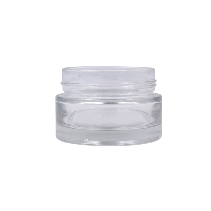 15g 20g 30g 50g high quality new design product cream glass jar with amber screw plastic water transfer screw lid