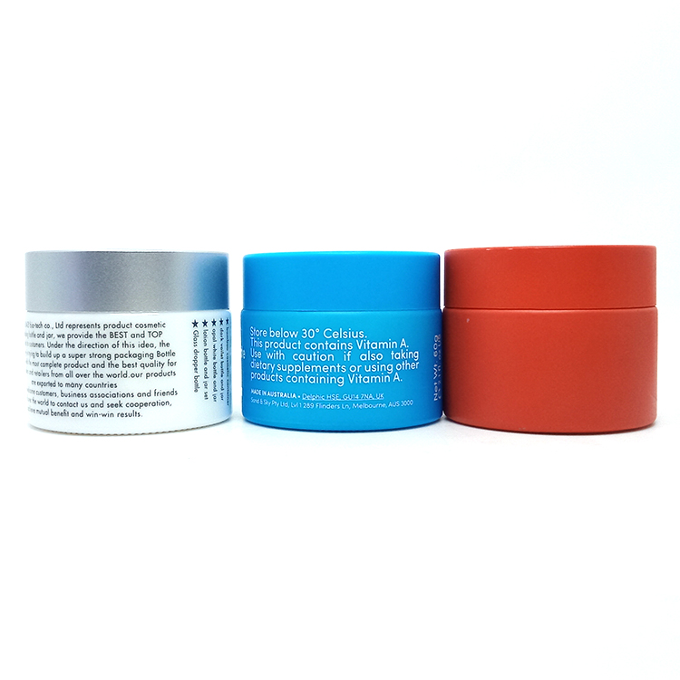15g 20g 30g 50g mixed color opal glass cosmetic jar luxury white cream bottle