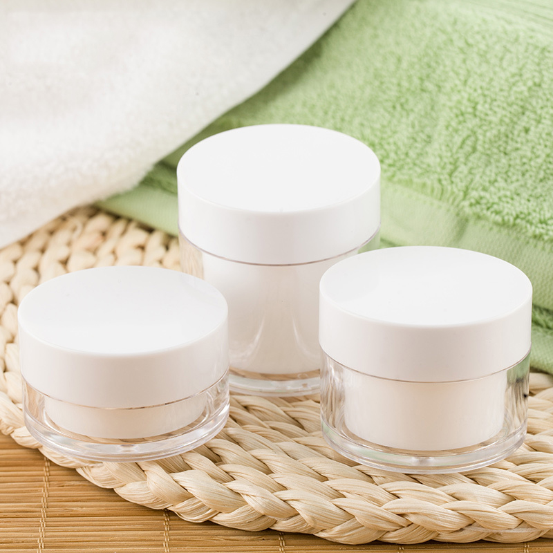 15g 20g 30g 50g round face cream plastic jar containers with lid