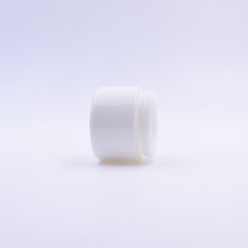 15g 20g 30g 50g100g white porcelain cream glass bottles with sliver plastic lid