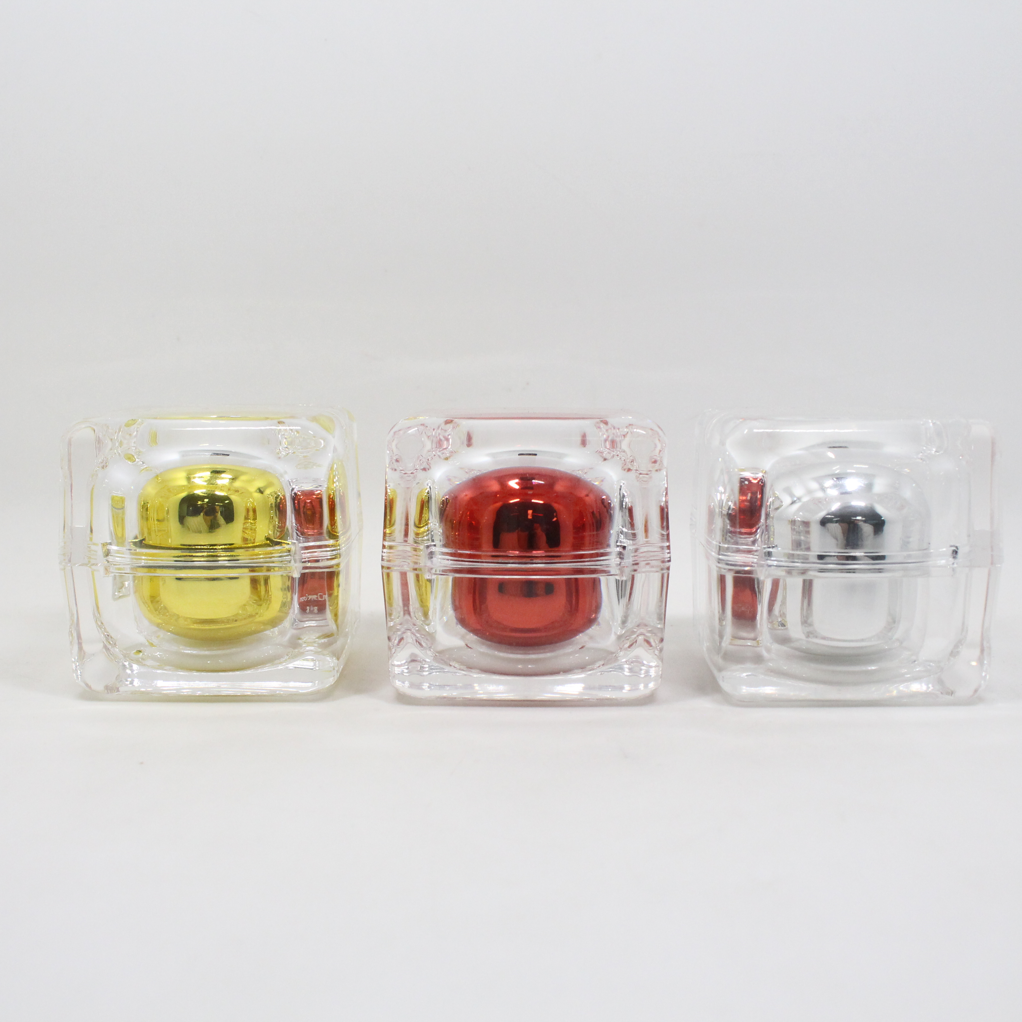 15g 20g 30g 50ml golden square acrylic face cream jar for cosmetics with good price