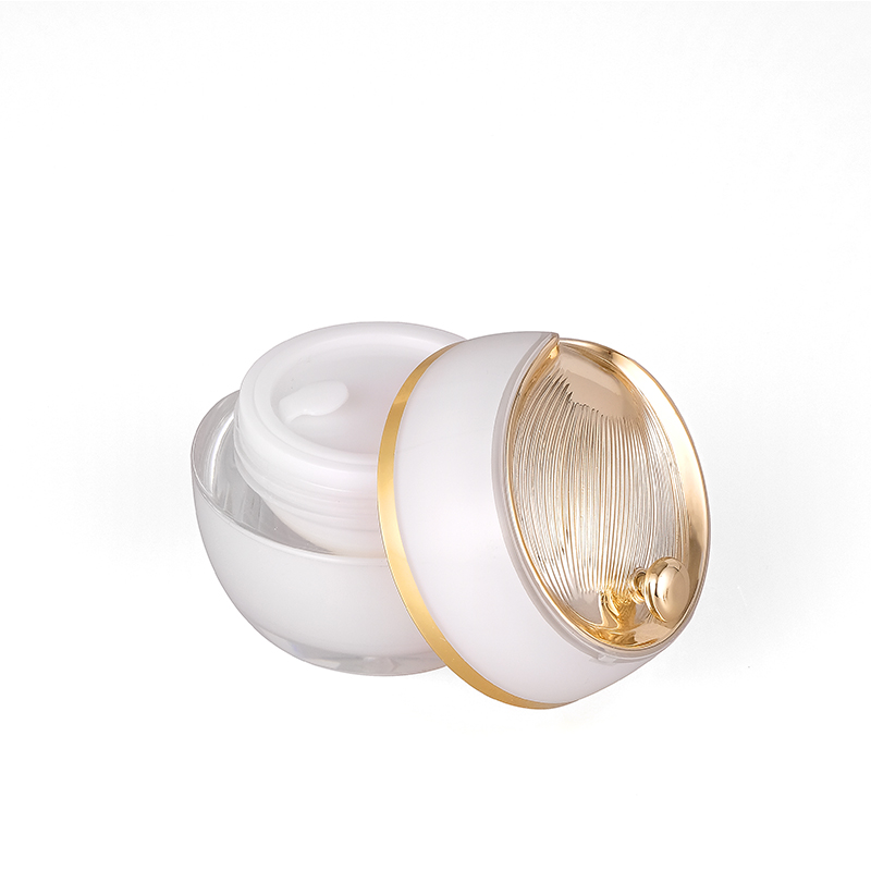15g 20g 30g Ready to ship Low moq Luxury gold cap jar cream acrylic container cream acrylic jar for cosmetic packaging