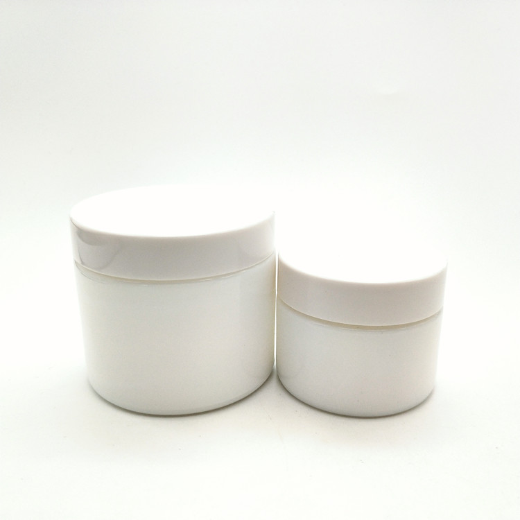 15g 20g Empty Opal White Cosmetic Lotion Care Cream Jar Glass Porcelain with Screw Cap
