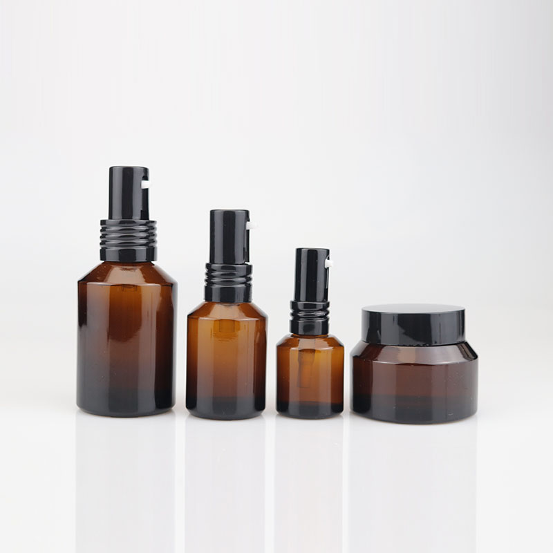 15g 30g 15ml 30ml 100ml amber essential oil glass pump spray bottle cosmetic packaging