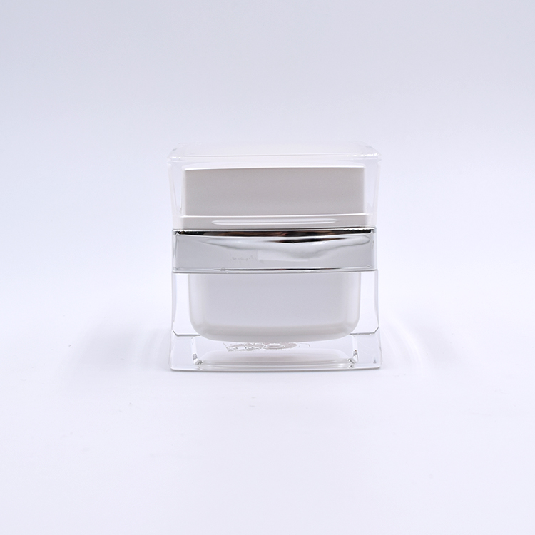 15g 30g 1oz 50g double wall cosmetic packaging popular white fancy top quality eco friendly acrylic luxury empty jar container