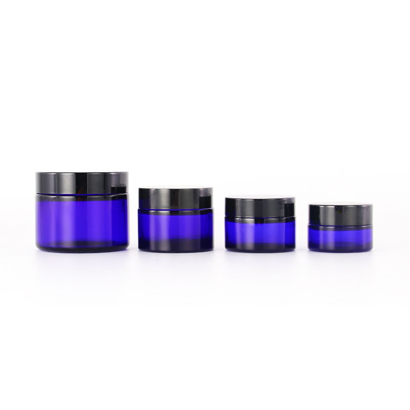 15g 30g 40g 100g inject color cobalt blue glass containers face cream jars