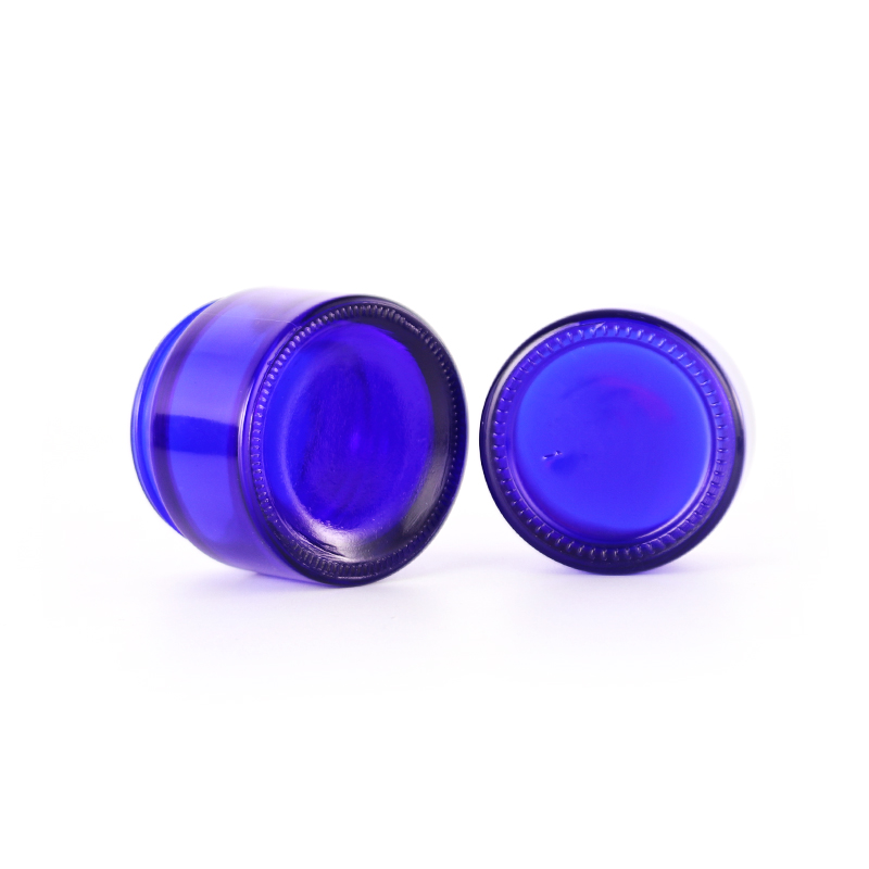15g 30g 40g 100g inject color cobalt blue glass containers face cream jars