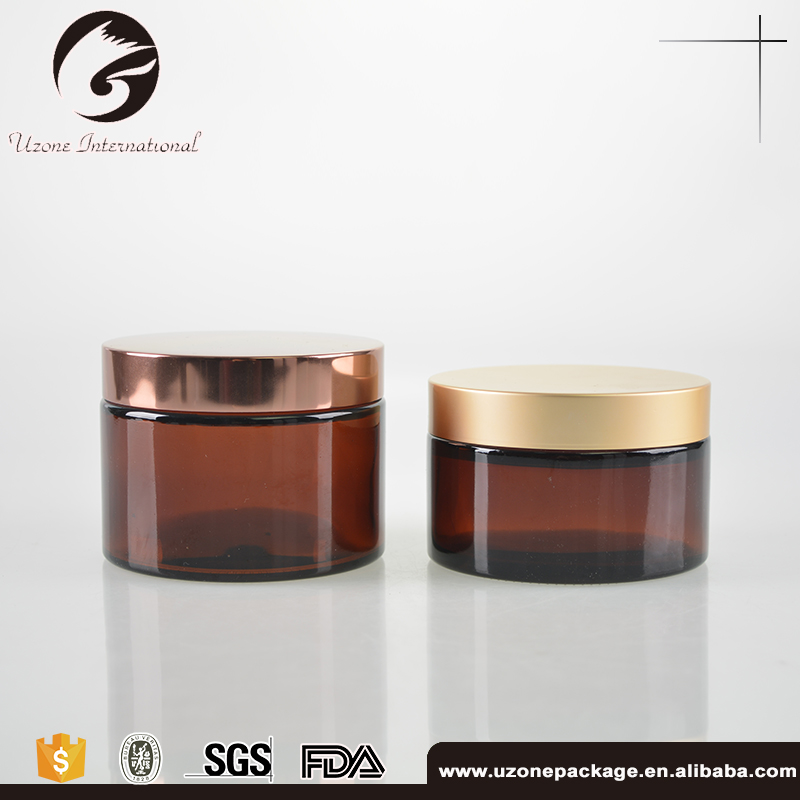 15g 30g 50g 100g 120g 150g 250g 300g black clear amber glass jar with bakelite aluminum cap