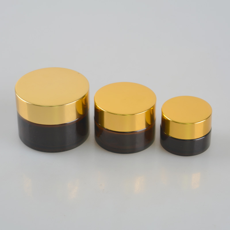 15g 30g 50g 100g 120g 150g 250g 300g black clear amber glass jar with bakelite aluminum cap