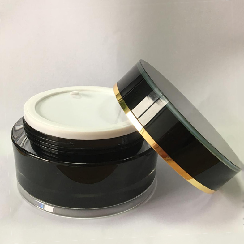 15g 30g 50g 100g 150g 200g Round Double Wall Luxury Skin Care Cosmetic Facial Cream Mask Container Packaging Acrylic Jar