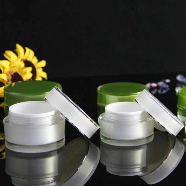 15g 30g 50g 100g 150g 200g Round Double Wall Luxury Skin Care Cosmetic Facial Cream Mask Container Packaging Acrylic Jar