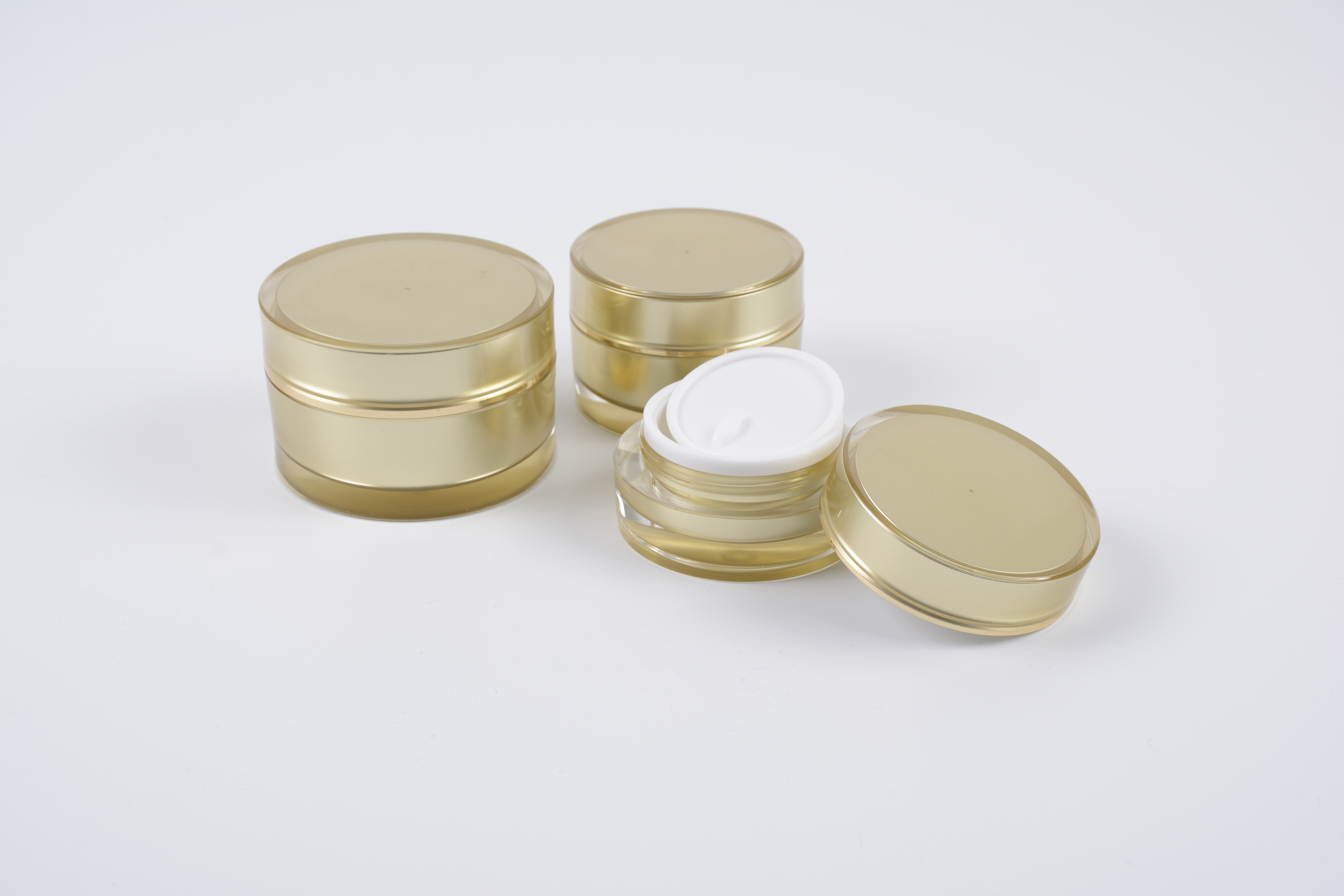 15g 30g 50g 100g 150g 200g Round Double Wall Luxury Skin Care Cosmetic Facial Cream Mask Container Packaging Acrylic Jar