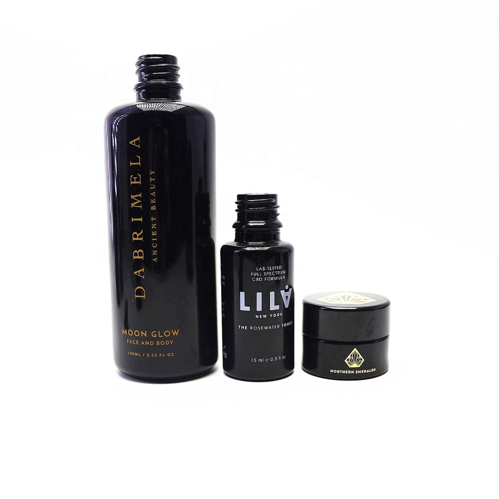 15g 30g 50g 100g 200ml 250ml 500ml 1000ml dark violet glass jar use for Precious Chinese herbal medicine or cosmetics VIO-888R