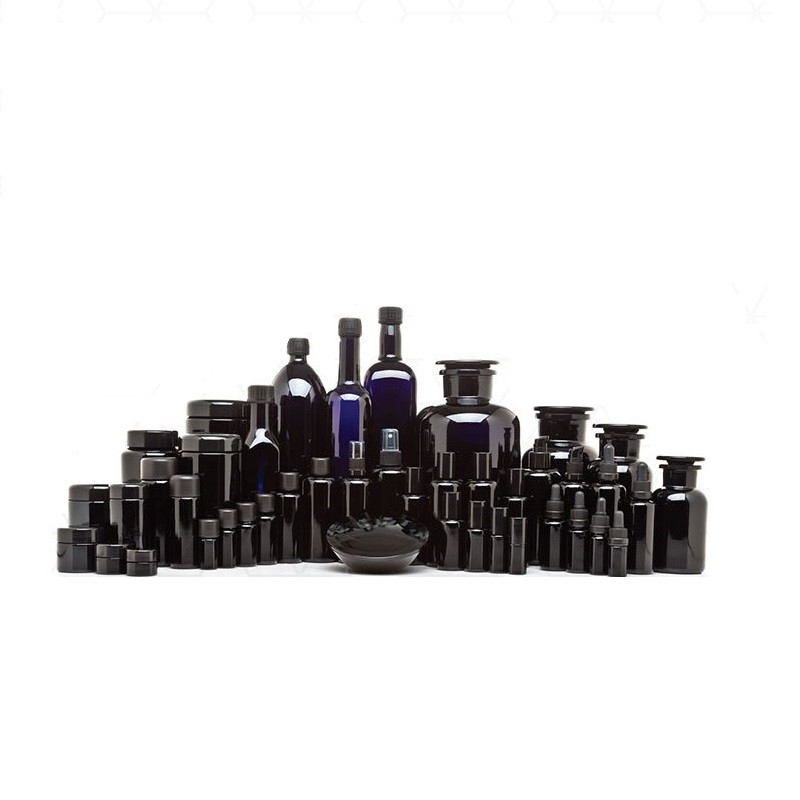 15g 30g 50g 100g 200ml 250ml 500ml 1000ml dark violet glass jar use for Precious Chinese herbal medicine or cosmetics