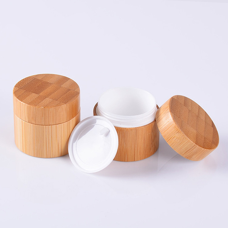 15g 30g 50g 100g Bamboo Wooden Jar Empty Cosmetics Cream Packing Bottle Bamboo Wood Cover Jar
