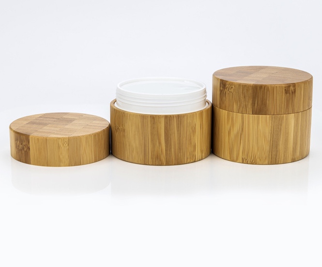 15g 30g 50g 100g Bamboo Wooden Jar Empty Cosmetics Cream Packing Bottle Bamboo Wood Cover Jar