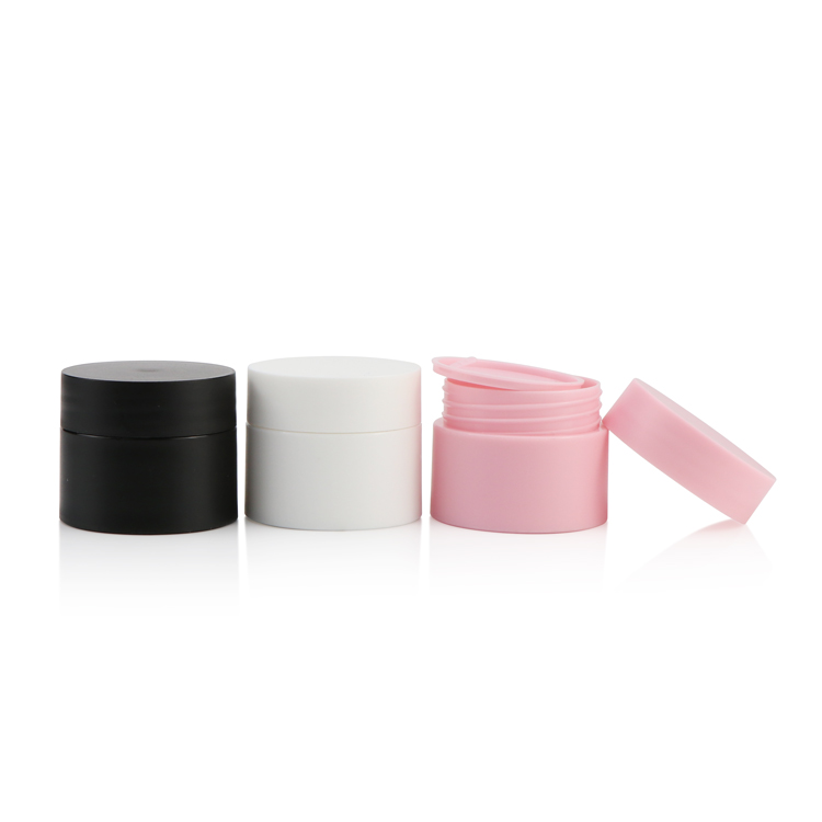 15g 30g 50g 100g Cosmetic round shape amber black acrylic jar container / Elegant empty cream jars with black lid