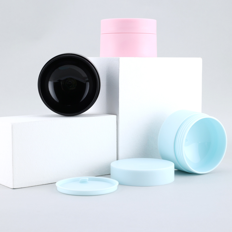 15g 30g 50g 100g Cosmetic round shape amber black acrylic jar container / Elegant empty cream jars with black lid