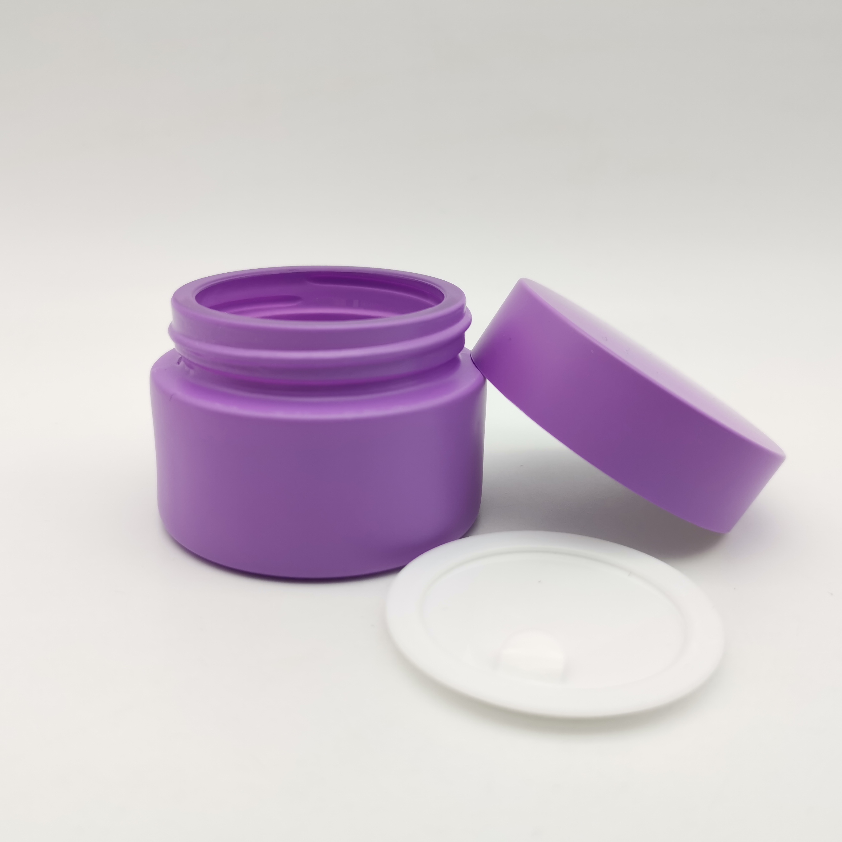 15g 30g 50g 100g Cosmetic round shape amber black acrylic jar container / Elegant empty cream jars with black lid