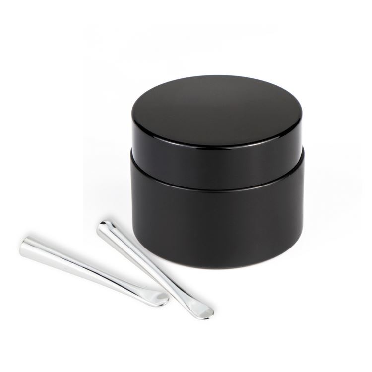 15g 30g 50g 100g Cosmetic round shape amber black glass jar container / Elegant empty cream jars with black lid