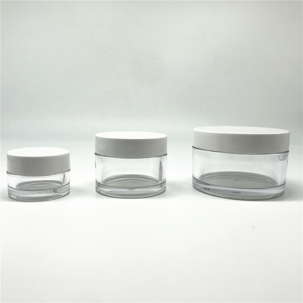 15g 30g 50g 100g Empty Clear Plastic Cosmetics Packaging Containers