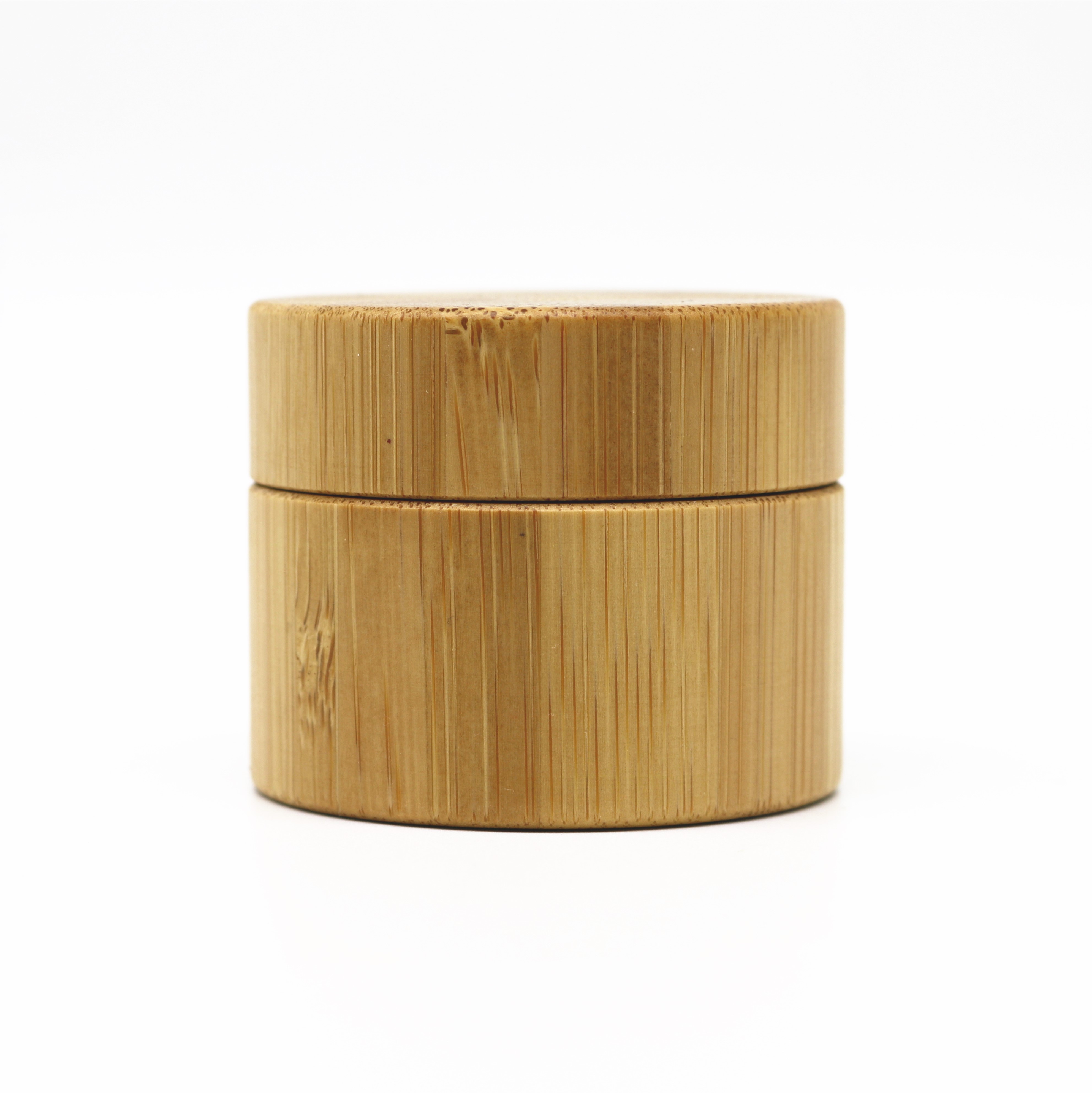 15g 30g 50g 100g Empty Eye Cream Container Frosted Cosmetic Glass Jar With Bamboo Lid