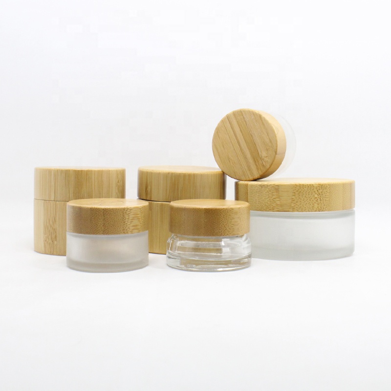 15g 30g 50g 100g Wooden Cream Bottles Natural Luxury Cosmetic Packaging Bamboo Cosmetic jar containers and packaging