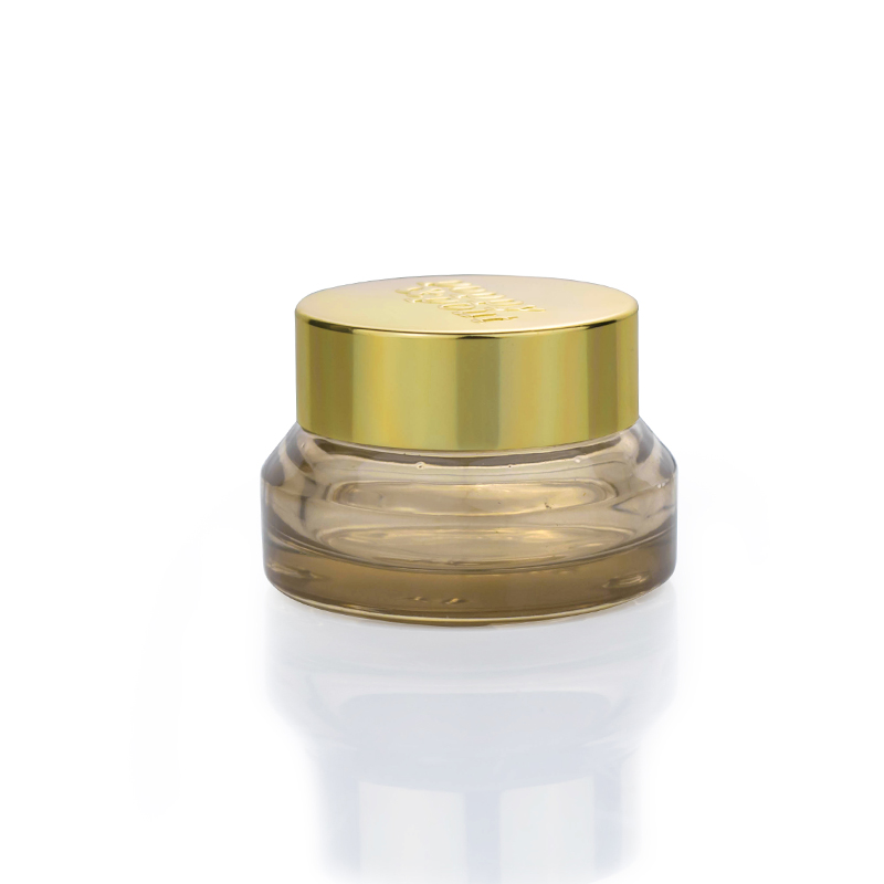 15g 30g 50g 100g cosmetic cream containers 15ml 30ml 50ml 100ml empty semi clear grey body scrub hair cream glass jar with lid