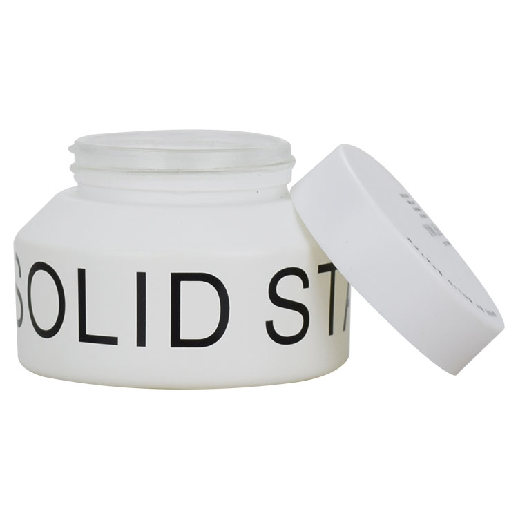 15g 30g 50g 100g matte white cosmetic jars 100ml opaque white cream jar skin care glass packaging jar